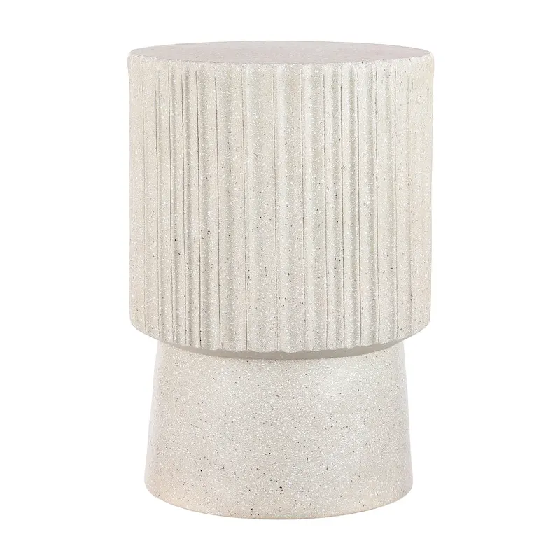 Kline 19  Modern Art Deco Tambour Accent Table , by JONATHAN Y