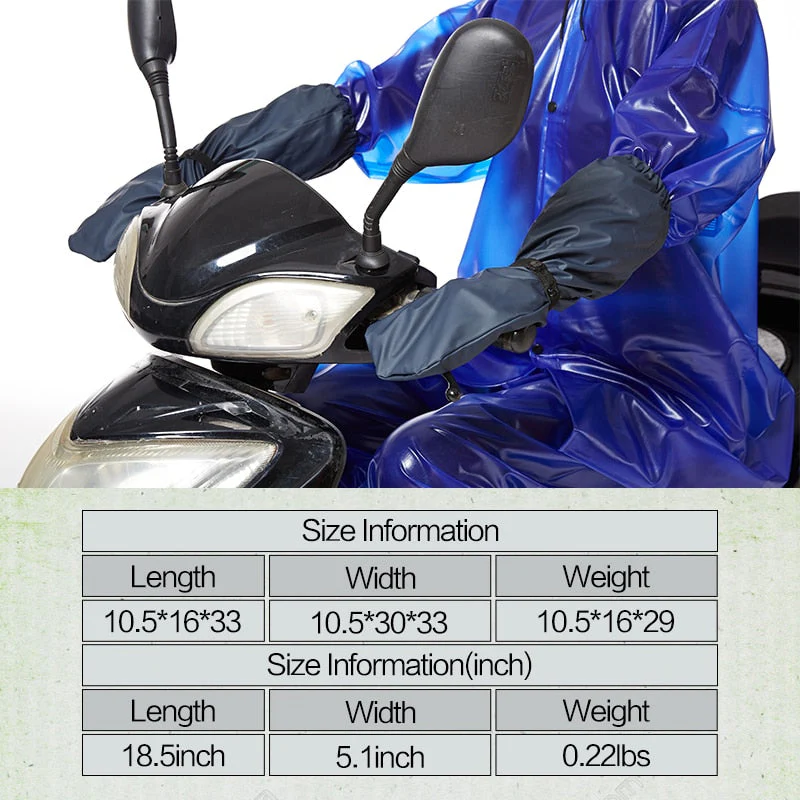 HULIANFU QIAN Impermeable Raincoats Women/Men 100% Waterproof Cycling Long Rain Gloves Rain Coat Rainwear Rain Gear Poncho Accessories - Deanwangkt