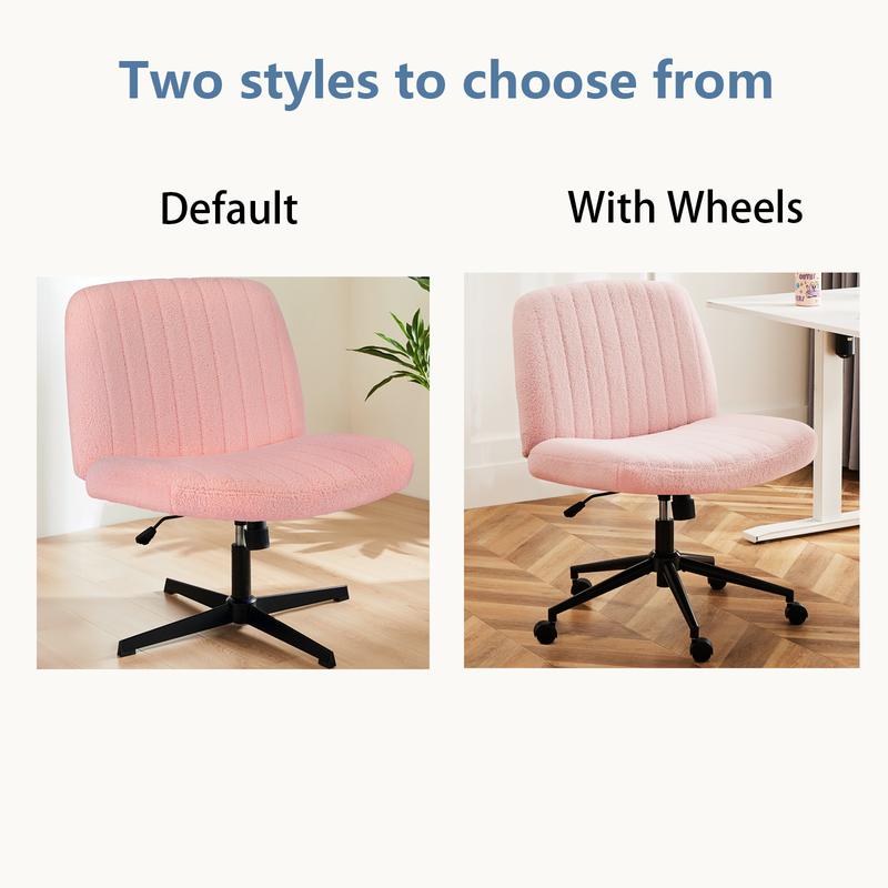 【Star Furniture】Height Adjustable Criss Cross Chair with No Wheels / with Wheels- Office Wide Swivel Home Office Desk Chairs Reading Chair