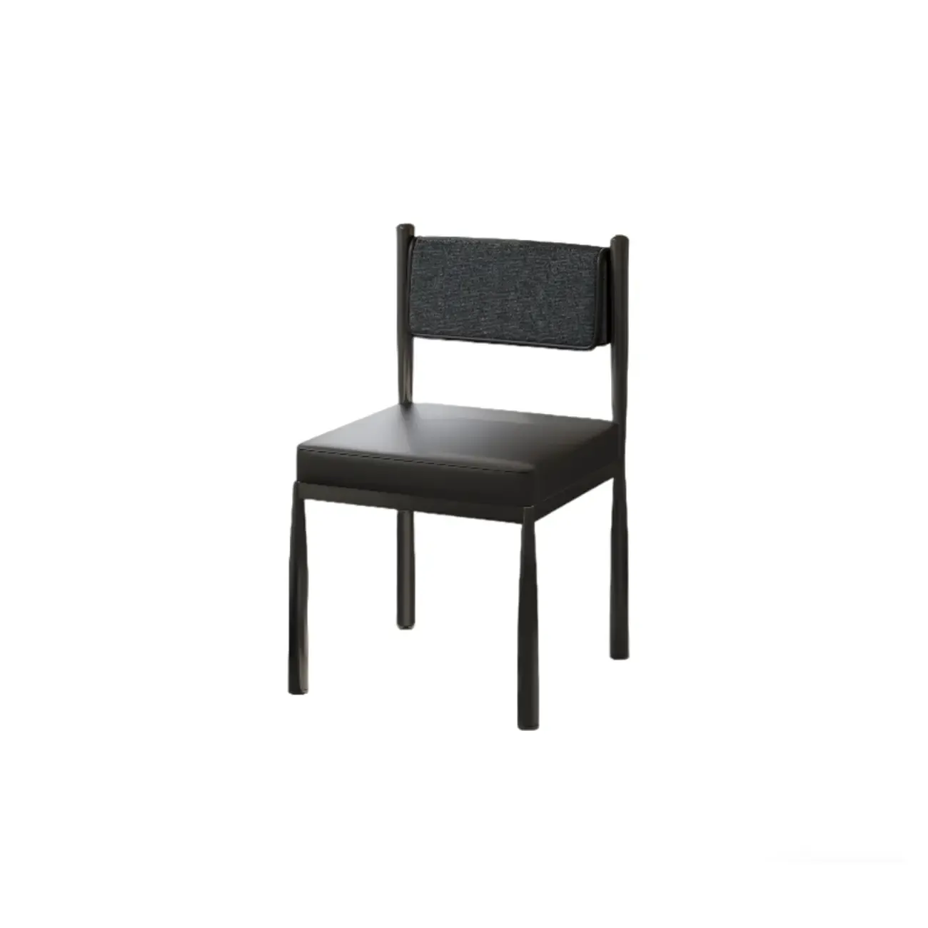 Mid-Century Modern Linen Upholstered Dining Chair