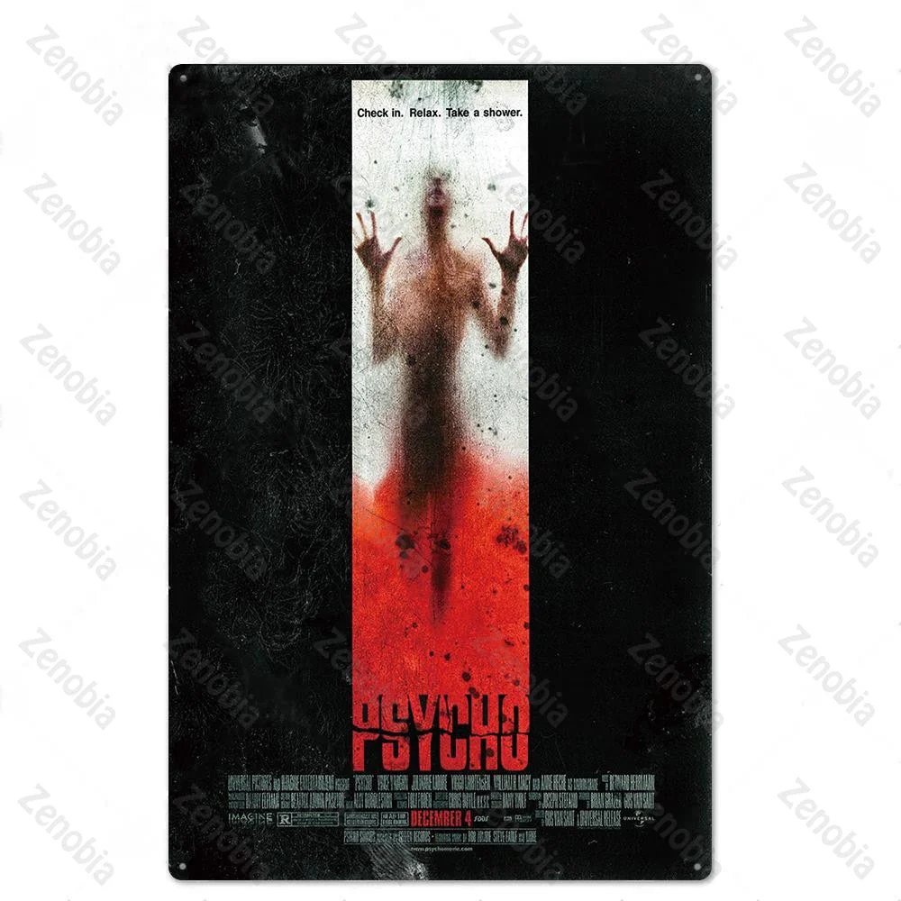 HULIANFU Vintage Horror Movies Metal Poster Wall Art Stickers for Pub Bar Club Home Wall Room Decoration Retro Mtal Sign Plaque Tin Plate - Deanwangkt