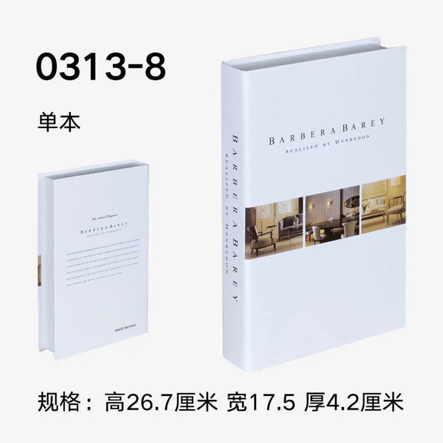 HULIANFU Ins Fashion Fake Books for Decoration Home Decor Coffee Table Book Simulation Prop Book Model Hotel Room Unopenable Box Book - Deanwangkt