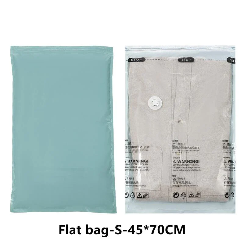 HULIANFU No Need Pump Vacuum Bags Large Plastic Storage Bags for Storing Clothes blankets Compression Empty Bag Covers Travel Accessories - Deanwangkt