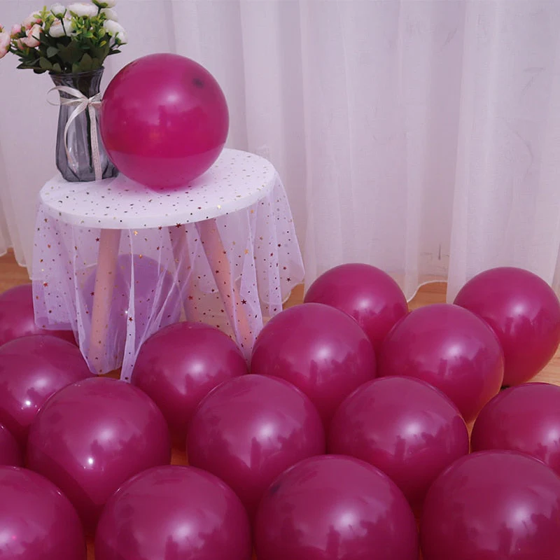 HULIANFU Latex Balloons 10 inch Large Helium Party Balloons for Wedding Birthday Party Supplies Ceremony Decorations 30/50/100 pcs - Deanwangkt