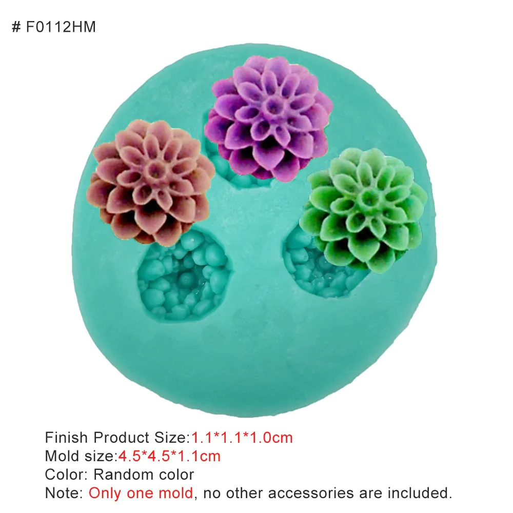 HULIANFU New Mini Flowers Series Silicone Mold DIY Handmade Fondant Cake Baking Chocolate Sugar Cake Tool Resin Polymer Clay Making Mould - Deanwangkt