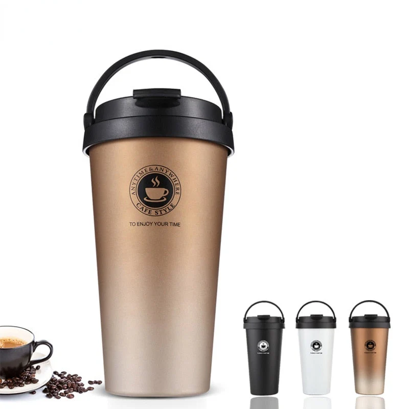 HULIANFU Premium Coffee Thermos bardak Stainless Steel  Mug Vacuum Flask Thermo cup termo cafe thermocouple Water Bottle garrafa termica - Deanwangkt