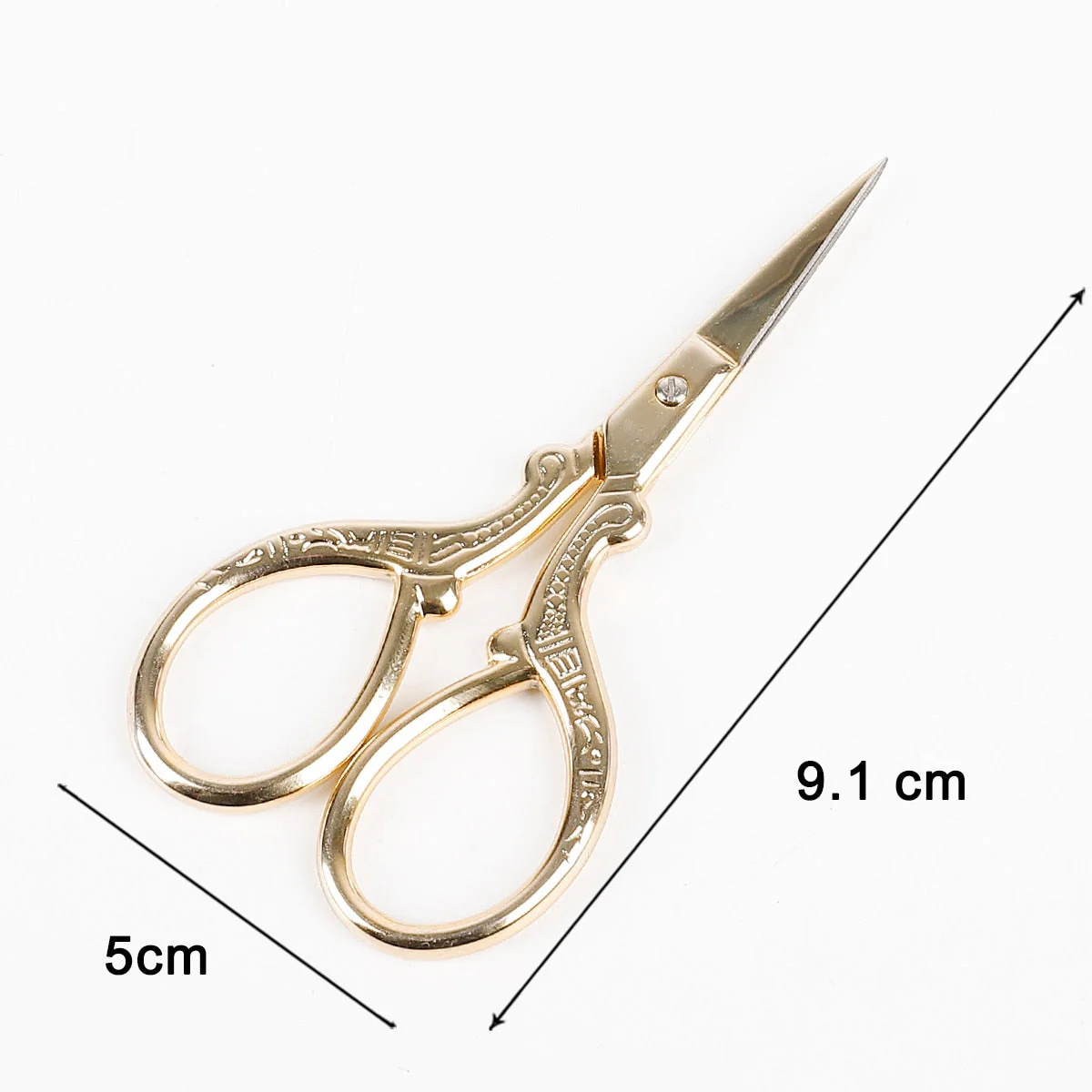 HULIANFU Vintage Stainless Steel Tailor Yarn Trim Cut cross stitch Scissor fabric Needlework Embroidery Thread knitting tool Sewing Tool - Deanwangkt