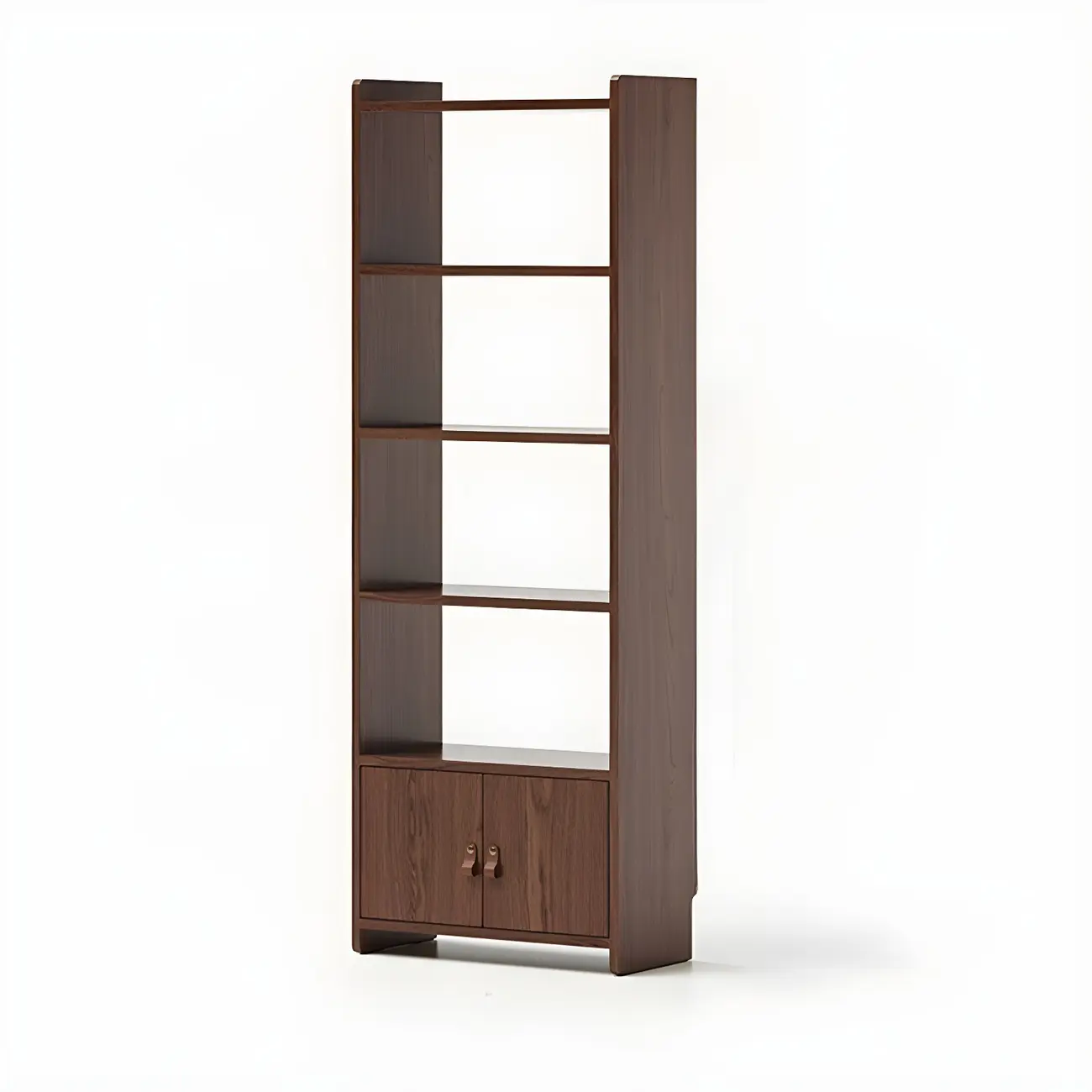 Rustic Brown Cabinets Storage Wood Bookshelf