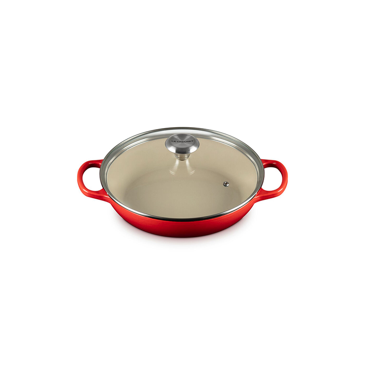 Enameled Cast Iron Signature Round Braiser with Glass Lid