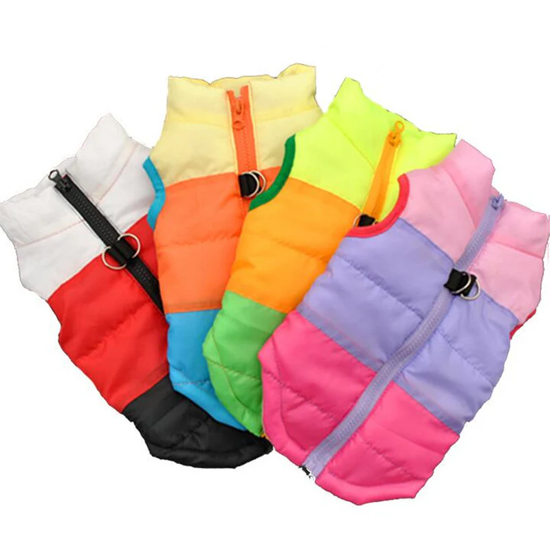 HULIANFU Winter Warm Pet Clothes For Small Dogs Windproof Pet Dog Coat Jacket Padded Clothing for Yorkie Chihuahua Puppy Cat Outfit Vest - Deanwangkt