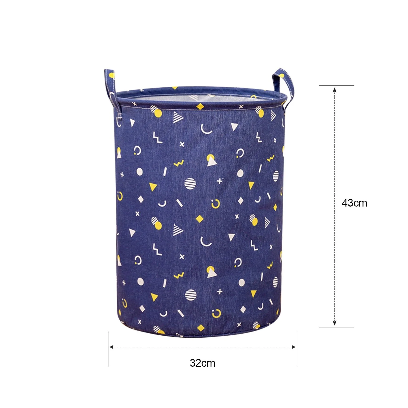 HULIANFU Organizer Canvas Laundry Basket Waterproof Large Capacity Laundry Hamper Dirty Clothes Storage Basket Toy Home Storage Bin 45x35 - Deanwangkt