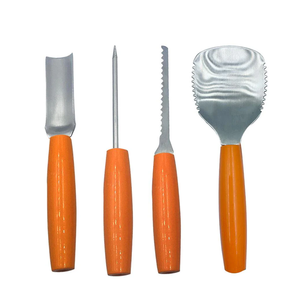 HULIANFU Pumpkin Carving Tool Kit Stainless Steel Pumpkin Lantern Tools Set Halloween Decoration Cutters - Deanwangkt
