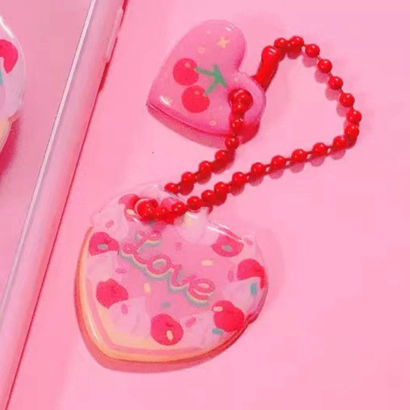 HULIANFU Kawaii Bear photo album 3 Inch Love Heart Hollow Kpop Card Binder Name Card Book Photo Album Card Photocard ID Holder 40 Pockets - Deanwangkt