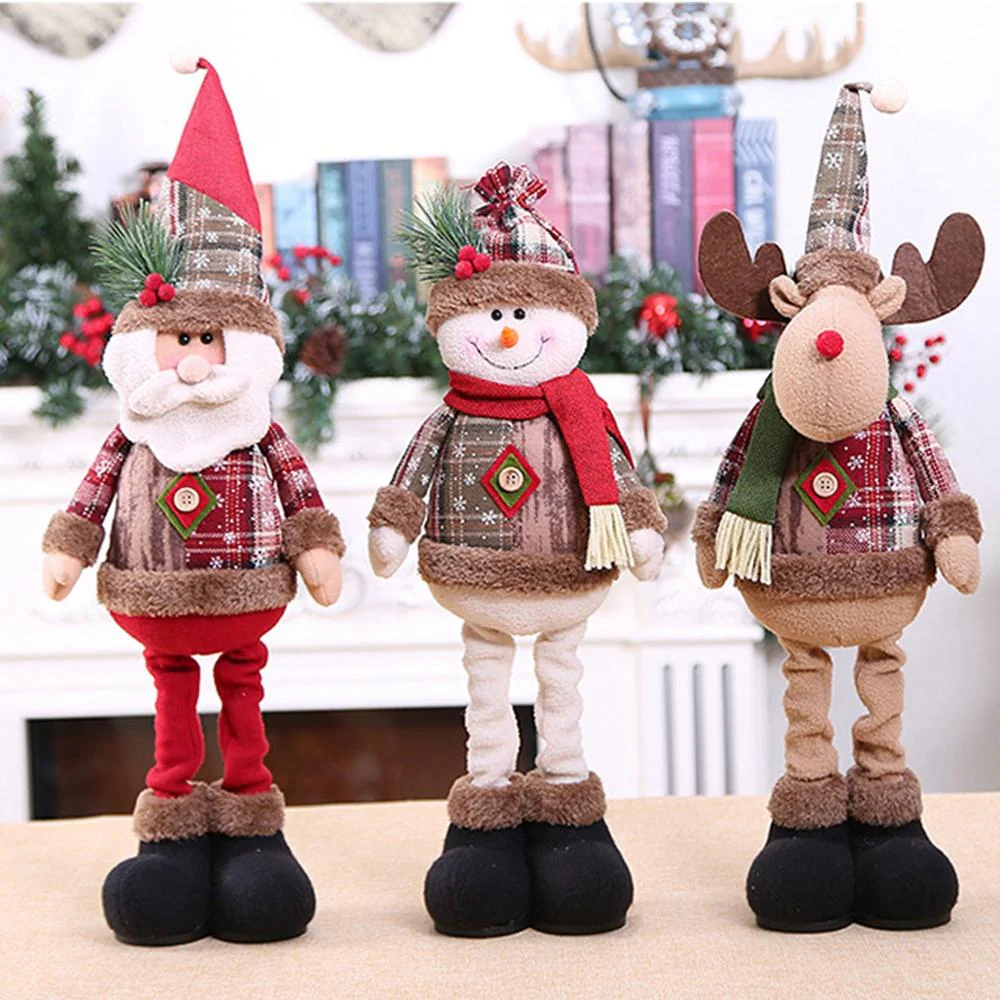 HULIANFU Santa Claus Christmas Doll Merry Christmas Decorations for Home Elk Christmas Ornaments Xmas Tree Decor  Navidad Natal Gifts - Deanwangkt