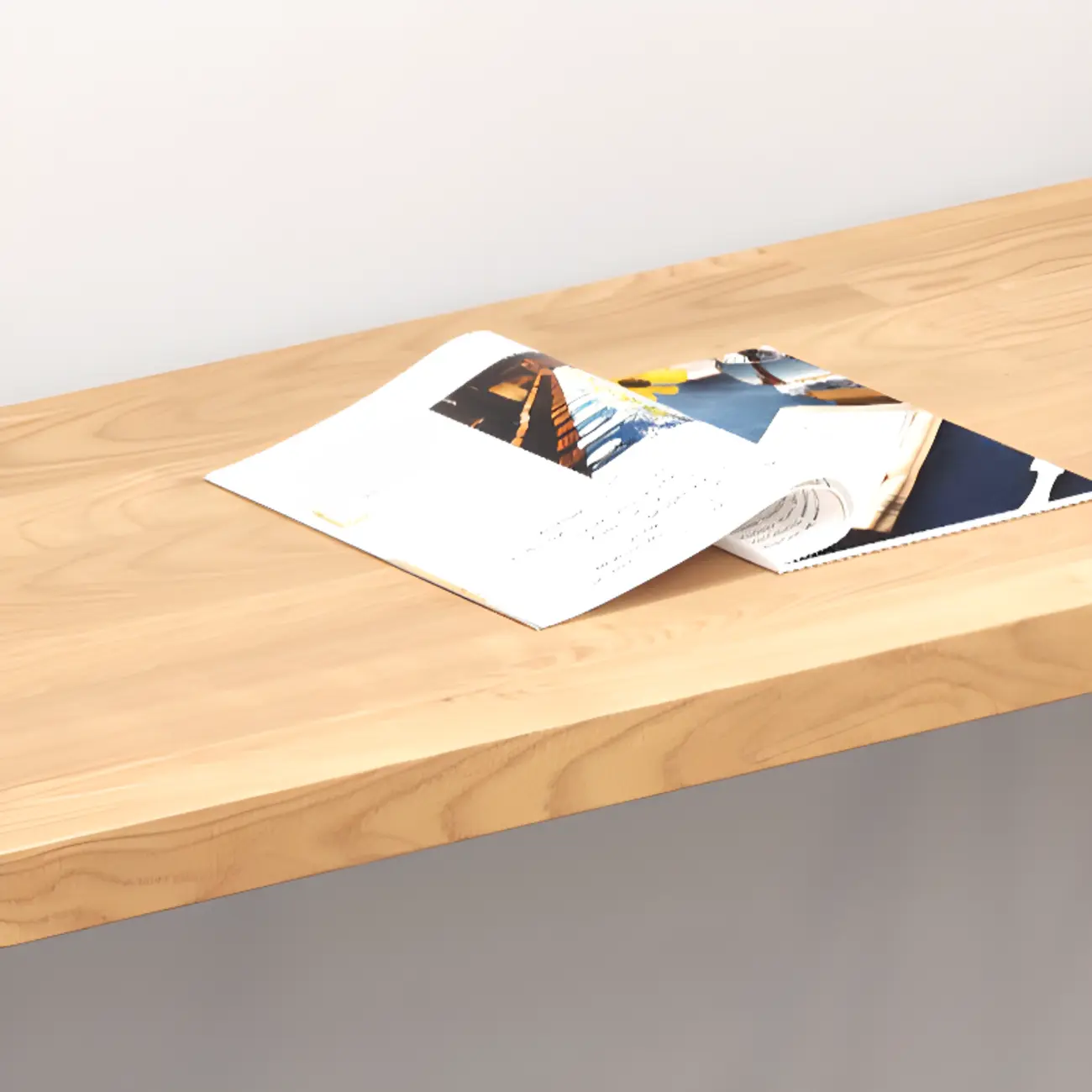 Glam Natural Finish Wooden Fixed Top Bar Tables