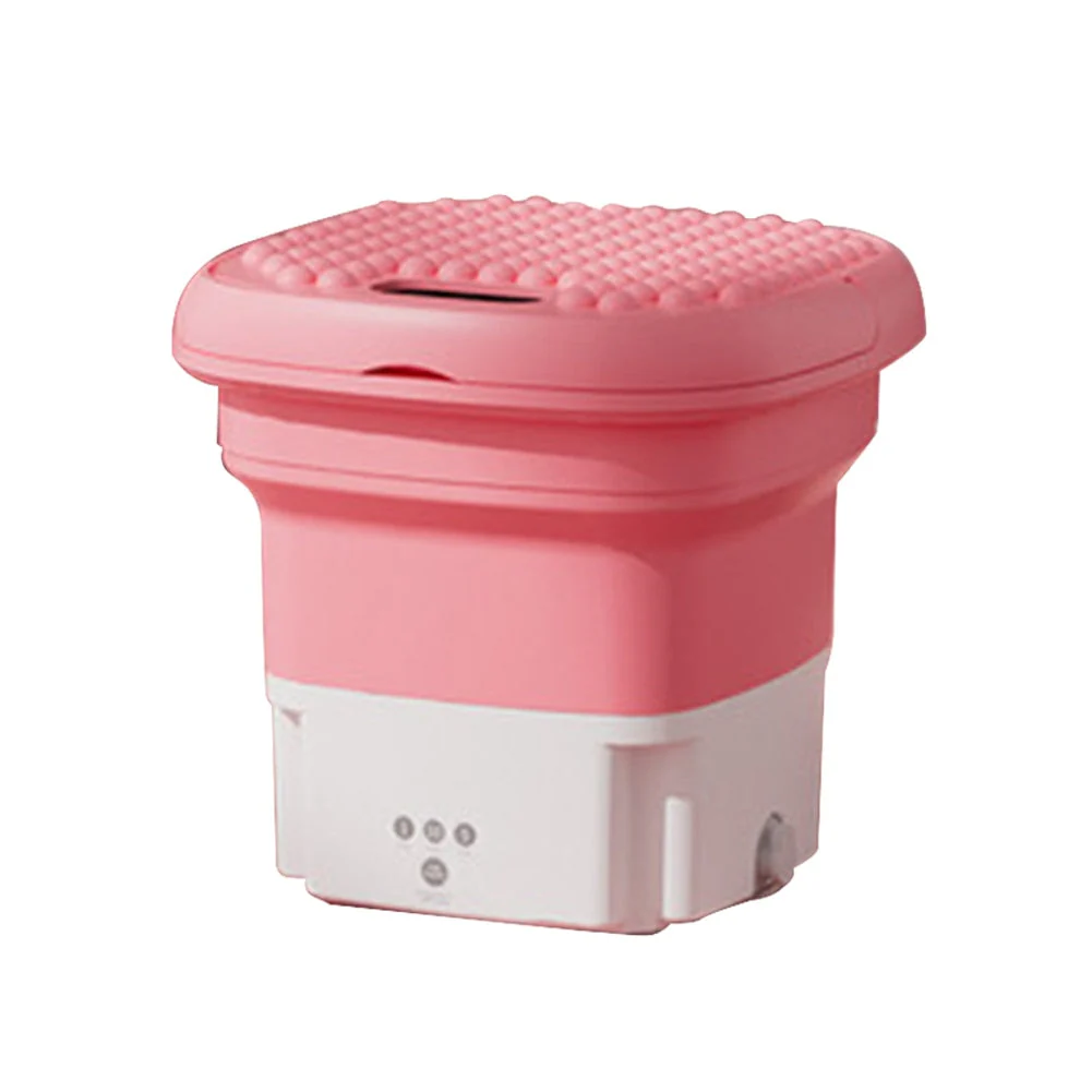 HULIANFU Portable Mini Folding Washing Machine for Socks Underwear Clothes Washer with Dryer Bucket Cleaning Washer Washing Machine - Deanwangkt