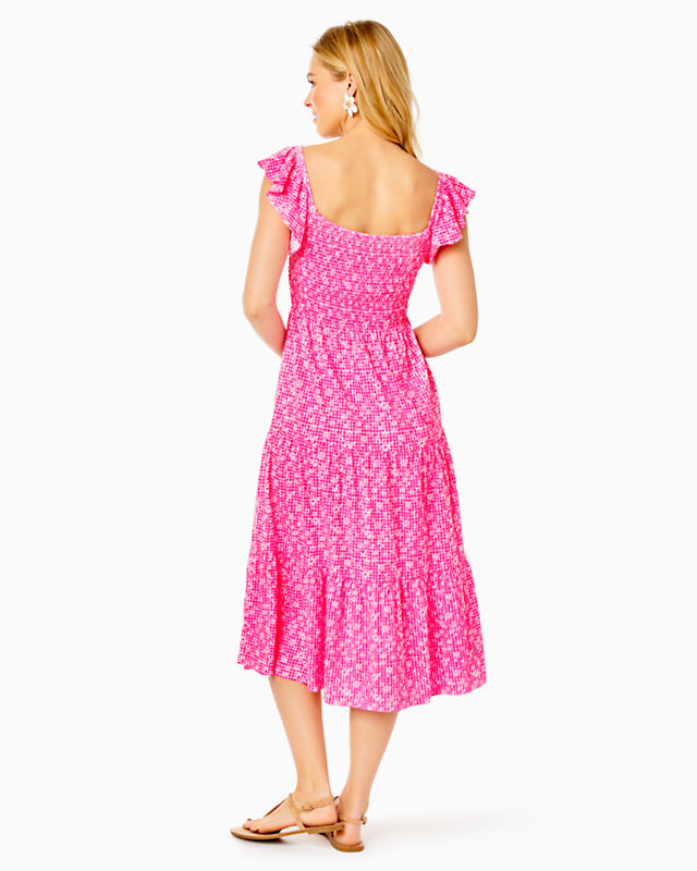 Jilly Smocked Midi Dress
