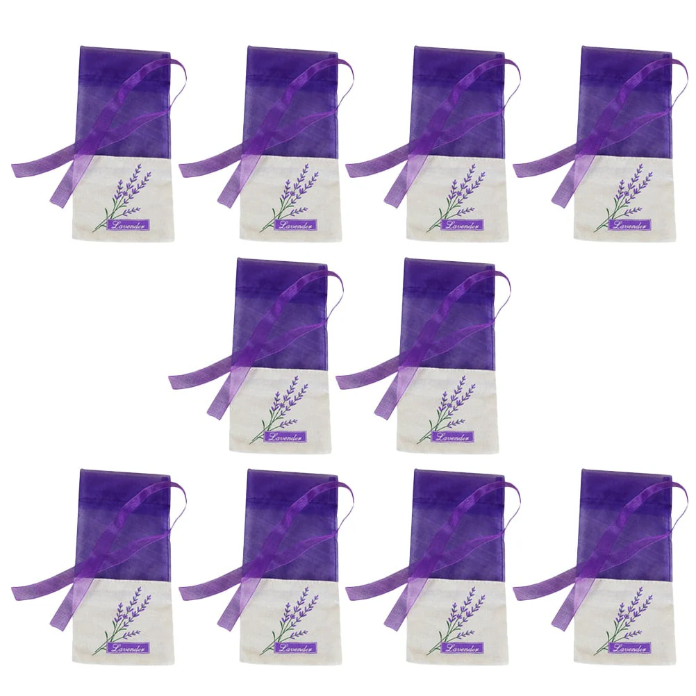 HULIANFU Lavende Sachet Bags Portable Flowers Printing Beautiful Fragrance Lavender Sachet Bag for Seeds Dry Flowers Sachet Bags A30 - Deanwangkt