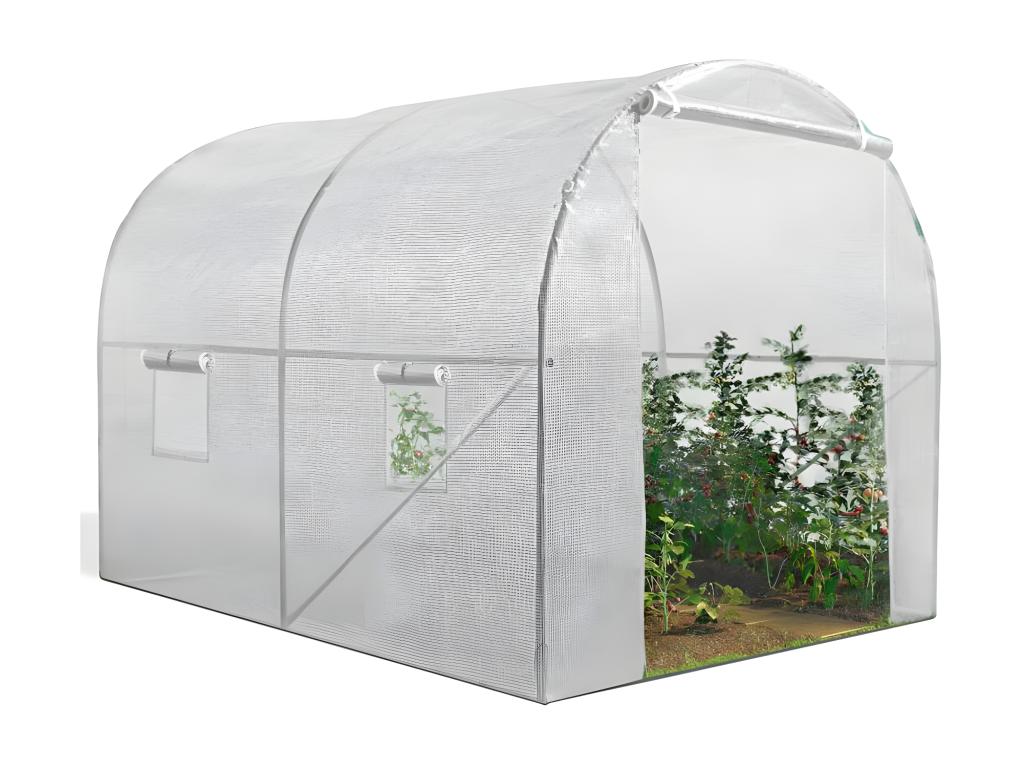 Serre Jardin Tunnel - Blanc