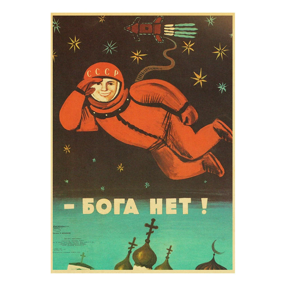 HULIANFU Soviet USSR CCCP Posters Celebrity Stalin Retro Kraft Paper Sticker Vintage Room Home Bar Cafe Decor Aesthetic Art Wall Painting - Deanwangkt