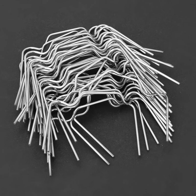 HULIANFU Promotion! 50Pcs Stainless Steel Greenhouse W Clips Spring Wire Glazing Glass Frame Fixing Clamp - Deanwangkt