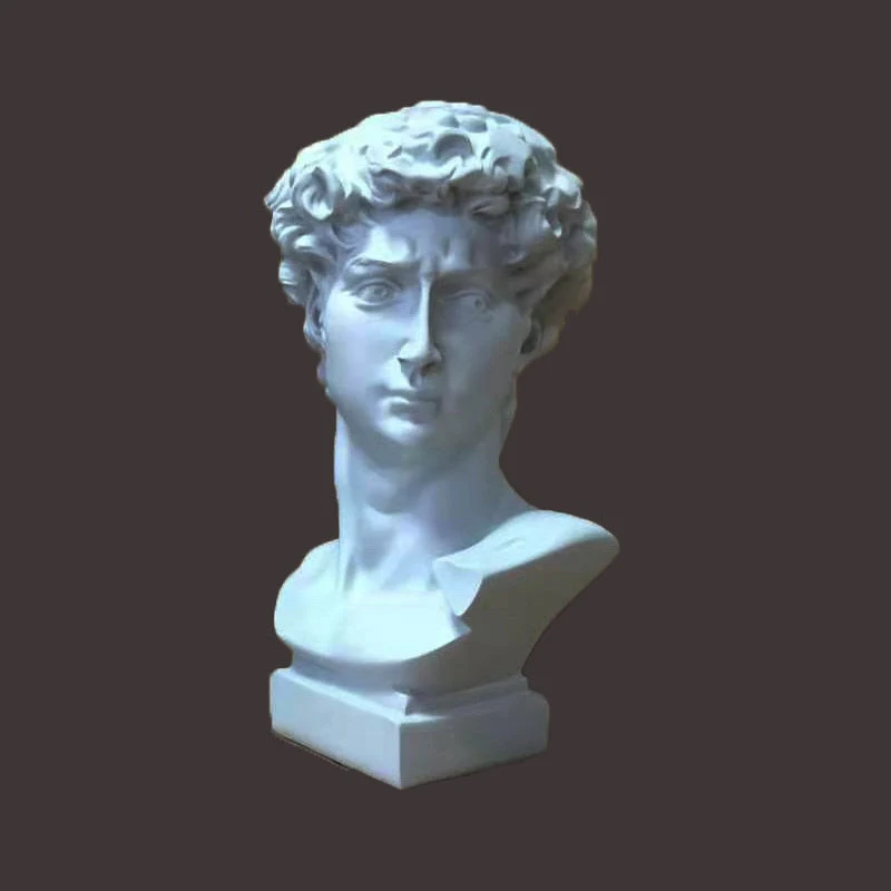 HULIANFU W&G Nordic Vase Home Decor Vase Creative Human Head Portrait Flower Vases Room Decoration Resin David Flower Vase Room Decor - Deanwangkt