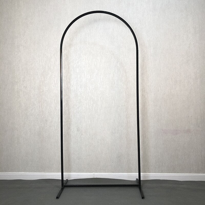 HULIANFU Wedding Arch Wrought Iron Flower Frame Stand Balloon Stand Wedding Arrangement Backdrop Props Stage Decoration Balloon Bow Kit - Deanwangkt