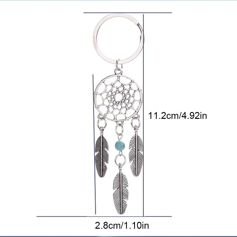 HULIANFU New Indian Style Dreamcatcher Moon Handmade Wind Chimes Wall Ornament Girls Room Decoration Feather Dream Catcher - Deanwangkt