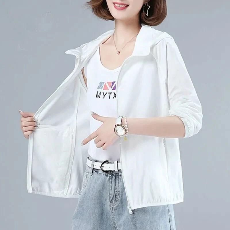 Hulianfu Female Summer New Camouflage Thin Sun Protection Clothing Women Short Anti-Ultraviolet Korean Sun Protection Clothing - Deanwangkt