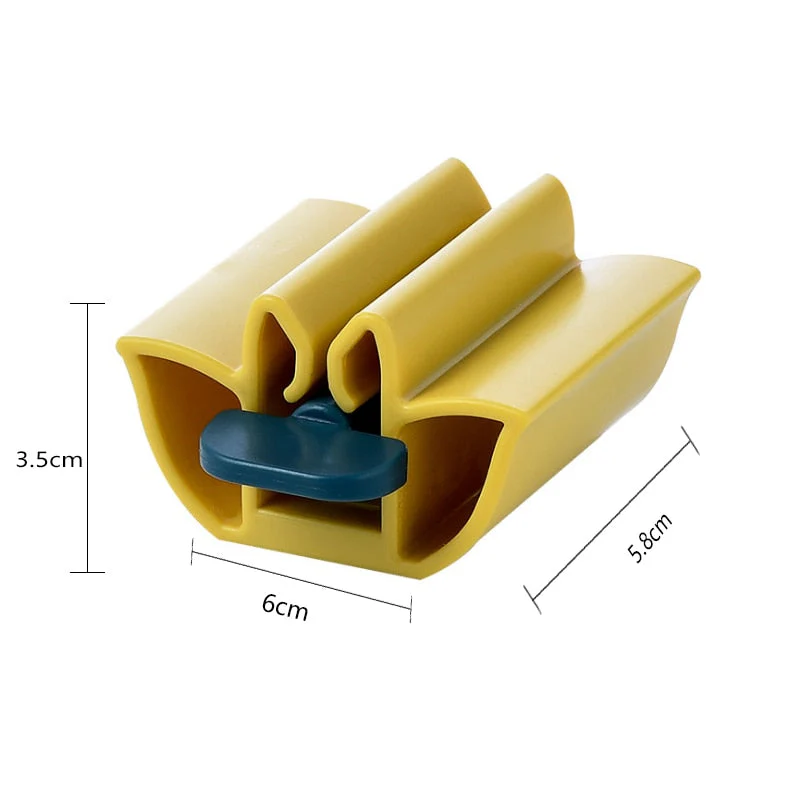 HULIANFU Rolling Toothpaste Device Tube Dispenser Holder Multifunctional Plastic Facial Cleanser Squeezer Press for Bathroom Accessories - Deanwangkt