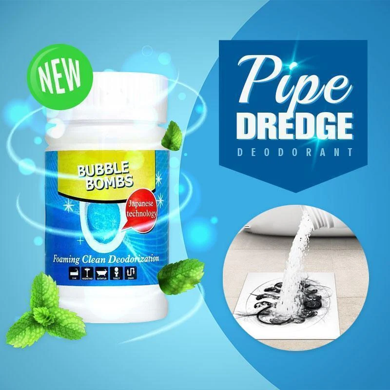 HULIANFU Pipe Dredge Deodorant Drain Cleaners Unclog the kitchen drain closestool Strong dredge - Deanwangkt