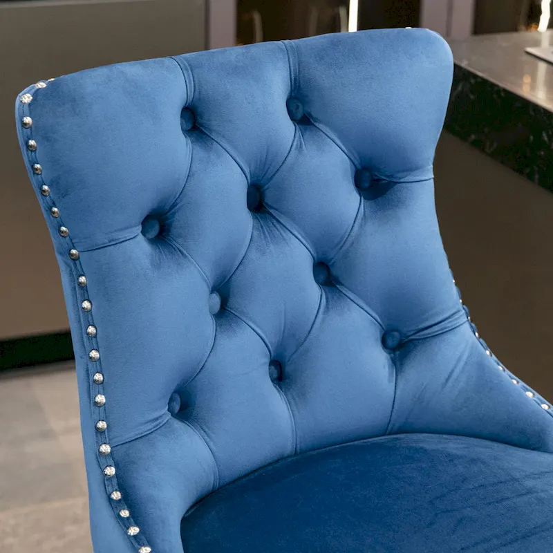 Velvet Upholstered Barstools