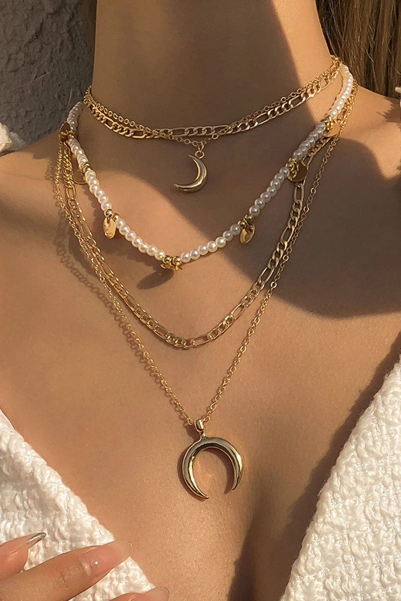 hulianfu Fashion  Simplicity Geometric Split Joint Necklaces - Deanwangkt