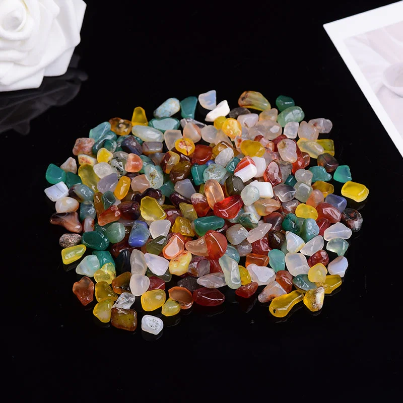 HULIANFU Natural Crystal Agate Quartz Ore Minerals Crystals Colorful Natural Stone Healing Sample Quartz Aquarium Stone DIY Home Decor - Deanwangkt