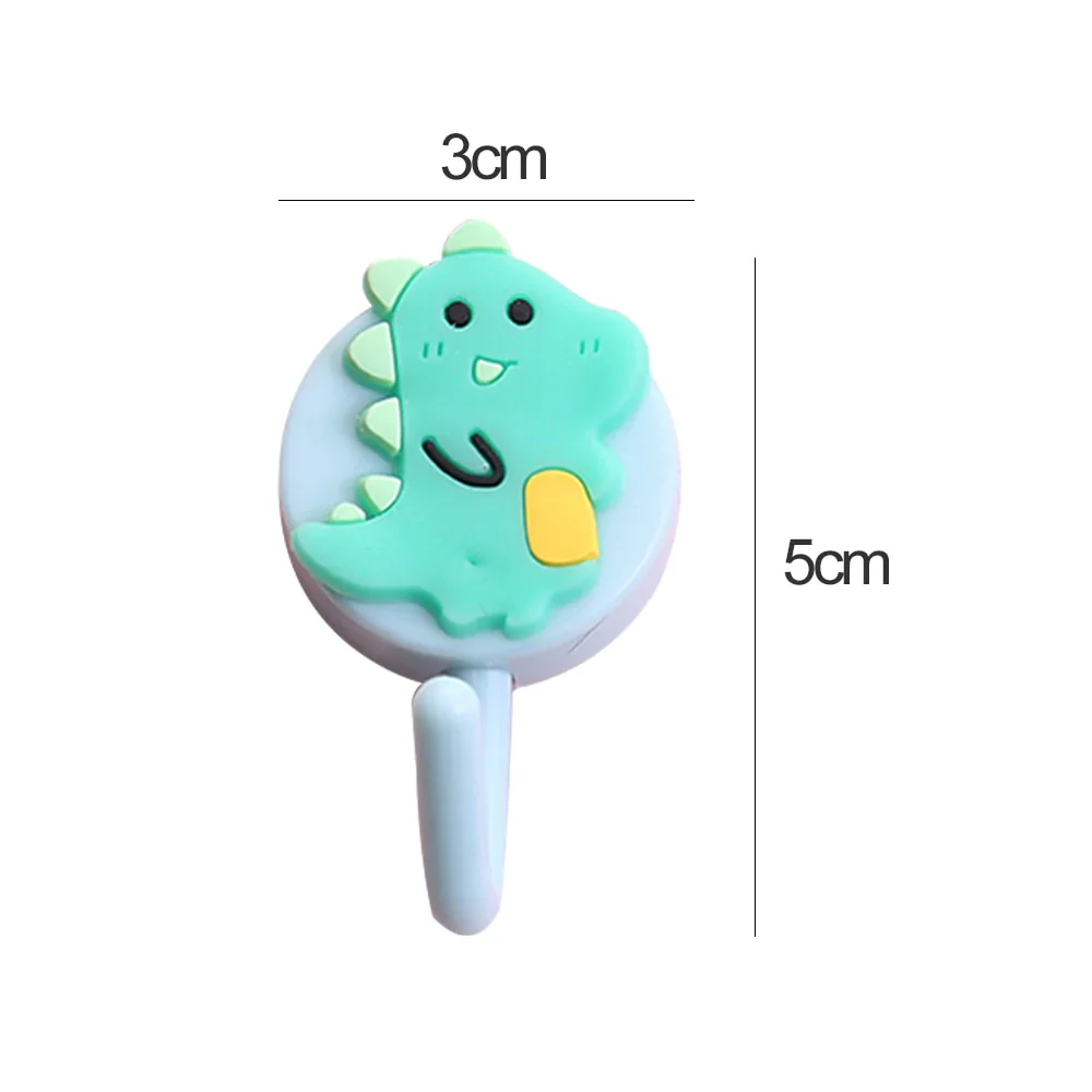 HULIANFU New Cute Animal Wall Hook for Key Holder Coat Towel Hanging Plastic Mask Holder Bathroom Organizer Wall Decor Home Accessories - Deanwangkt