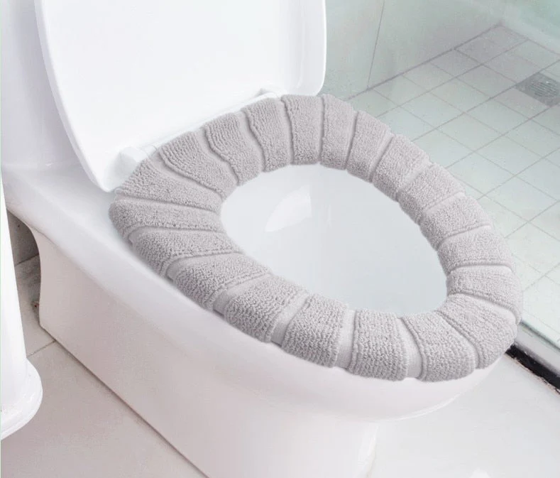 HULIANFU Toilet Seat Cover Warm Soft Acrylic Washable Mat Home Decor Closestool Mat Seat Case Toilet Lid Cover Accessories Bathroom Home - Deanwangkt