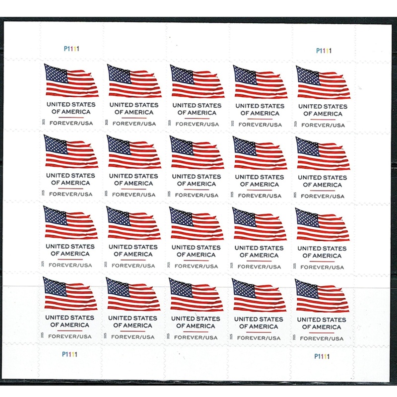 US Flag 2025, (Sheet of 20) - TWENTYSTAMPS
