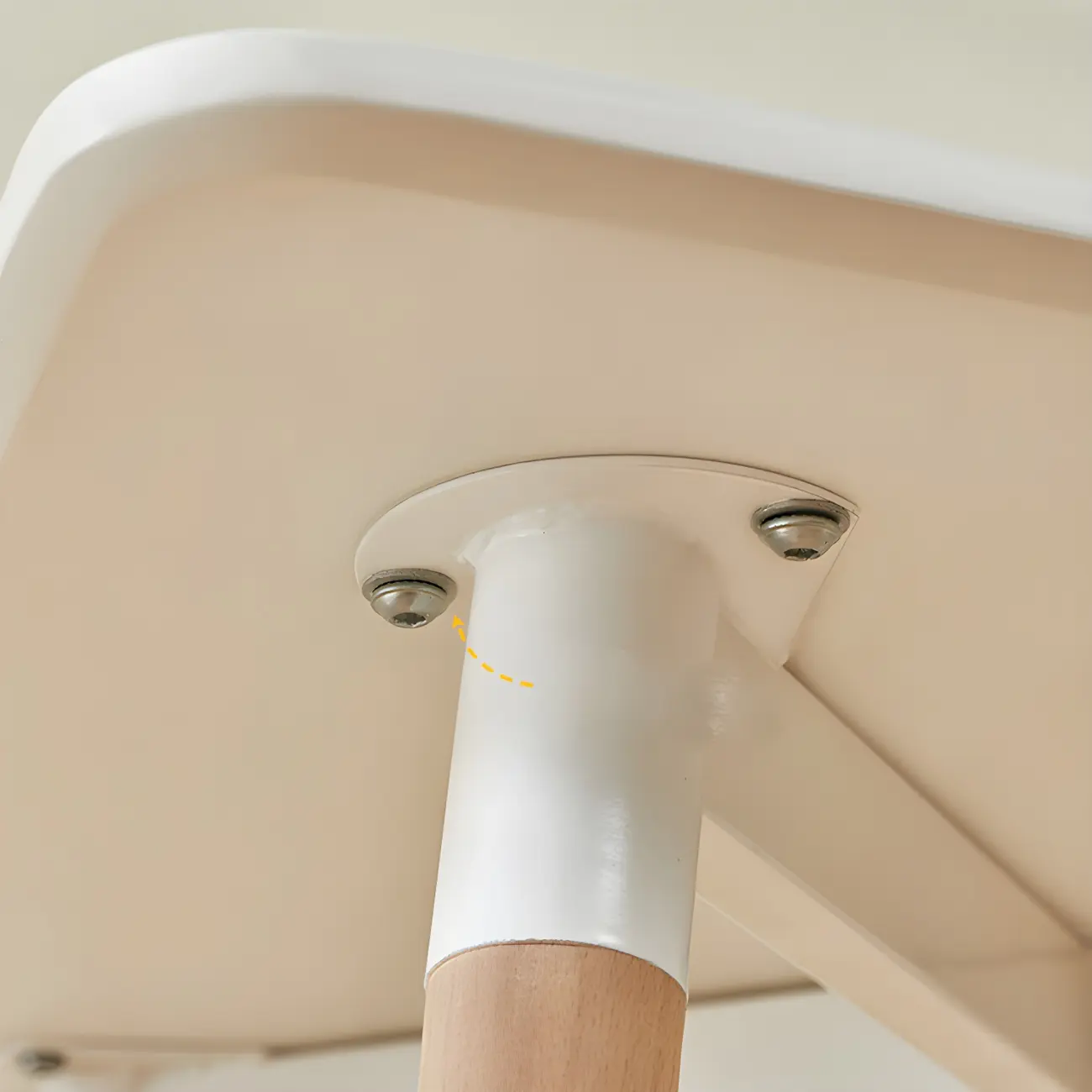 Wooden Natural Finish Square Small Bar Height Table