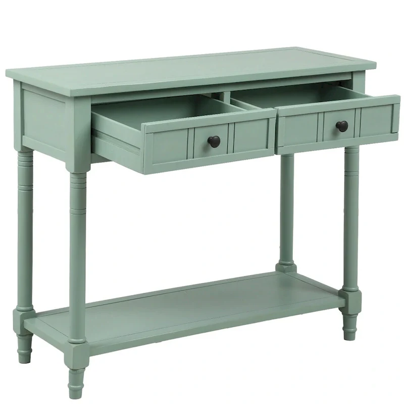Daisy Series Console Table with 2 Drawers and Bottom Shelf