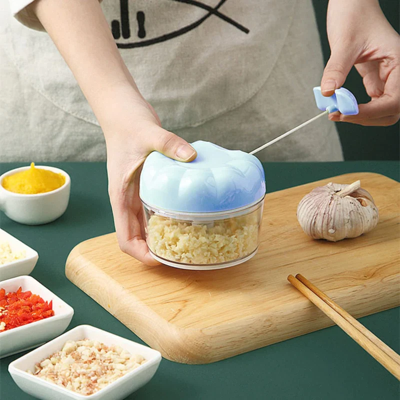 HULIANFU Multi-function Garlic Grinding Chopper Manual Garlic Press Food Vegetables Cutter Meat Grinders Kitchen Gadgets pepper corn - Deanwangkt