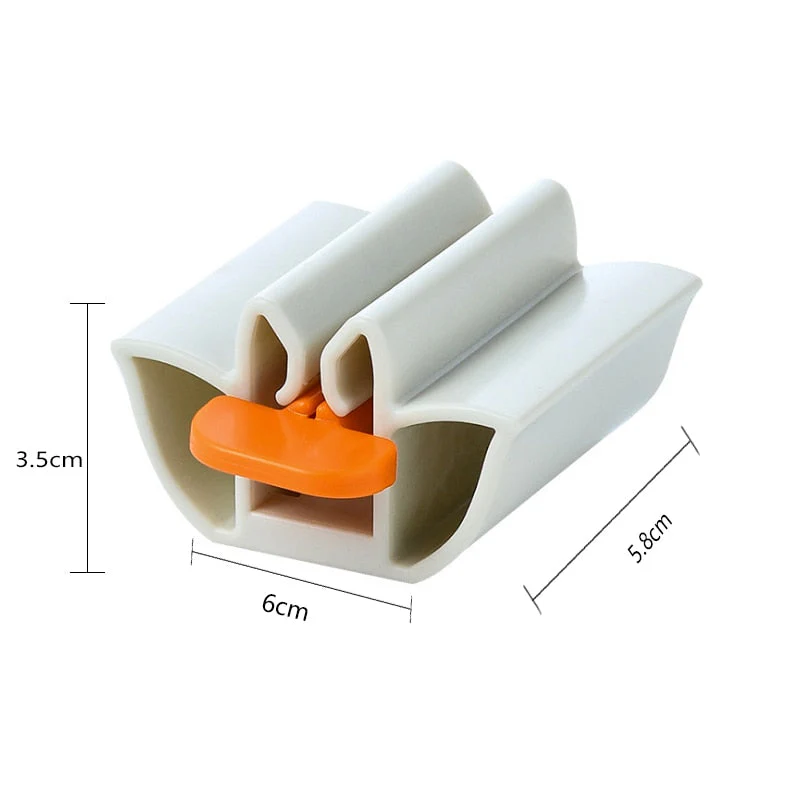 HULIANFU Rolling Toothpaste Device Tube Dispenser Holder Multifunctional Plastic Facial Cleanser Squeezer Press for Bathroom Accessories - Deanwangkt