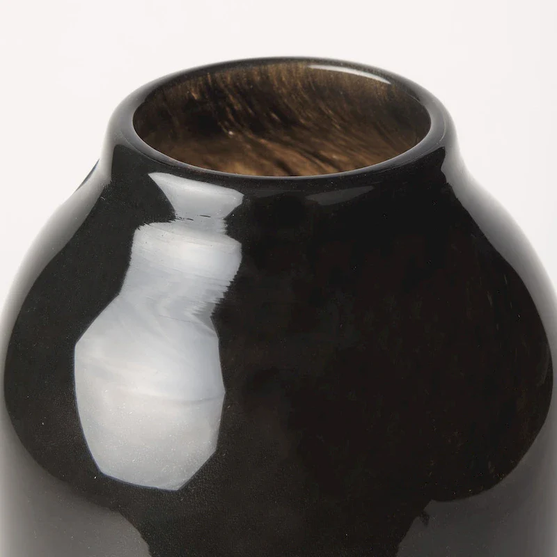 Emu Small Black & Grey Vase