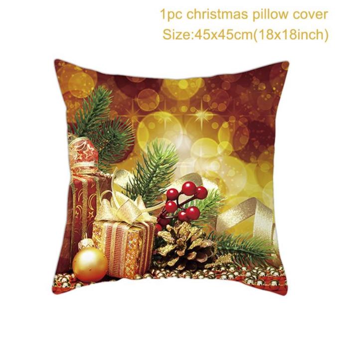 HULIANFU Santa pillowcase Happy New Year 2026  Xmas Gifts  Christmas Decor For Home Merry Christmas Ornament Navidad Natal Xmas Gifts - Deanwangkt