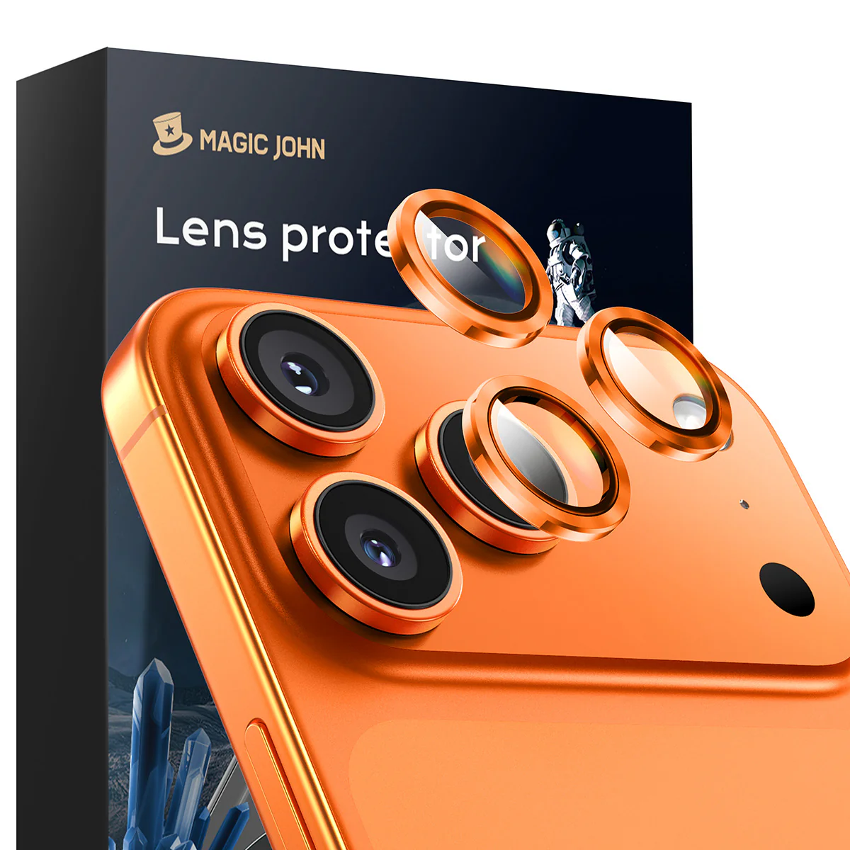 MAGIC JOHN Camera Lens Protector For iPhone 11/12/13/14/15/16/17 Series