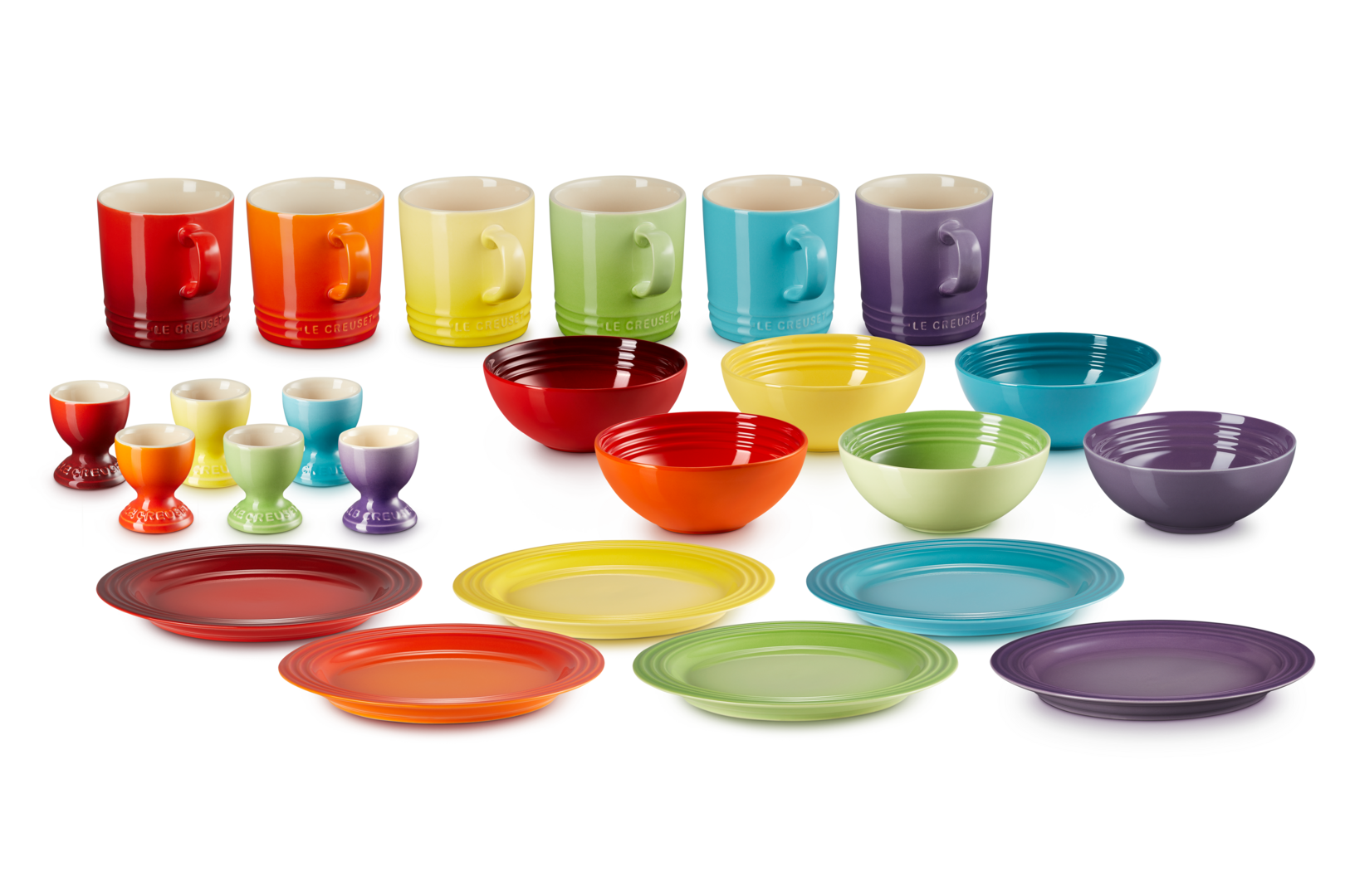 24-piece Rainbow Breakfast Set