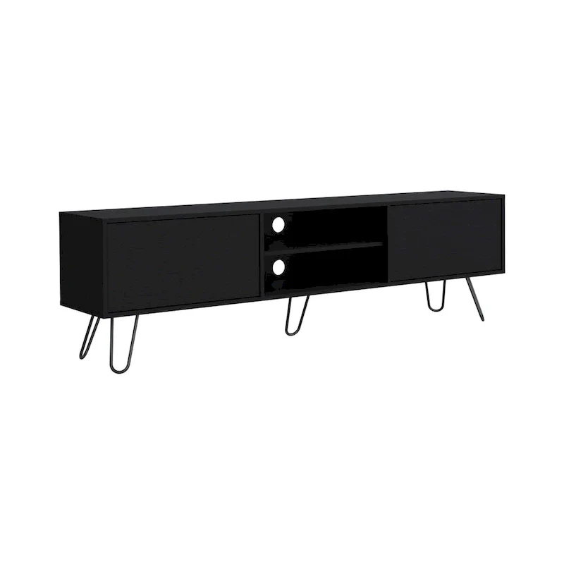 Vassel 2-Cabinet TV Stand Hairpin Legs