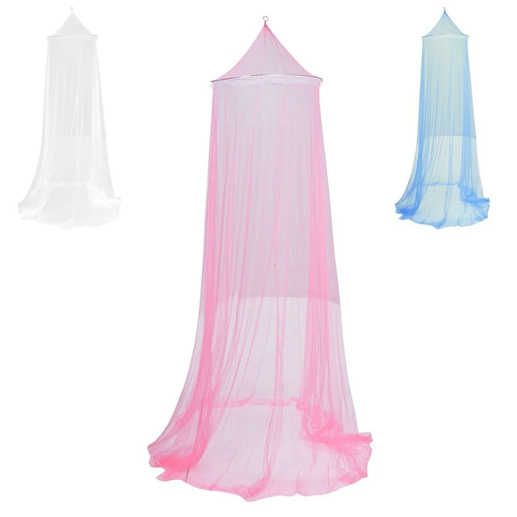 HULIANFU Summer Elgant Hung Dome Mosquito Net For Double Mesh Baby Bedroom Fabric Adults Summer Decor Polyester Home Hangin - Deanwangkt