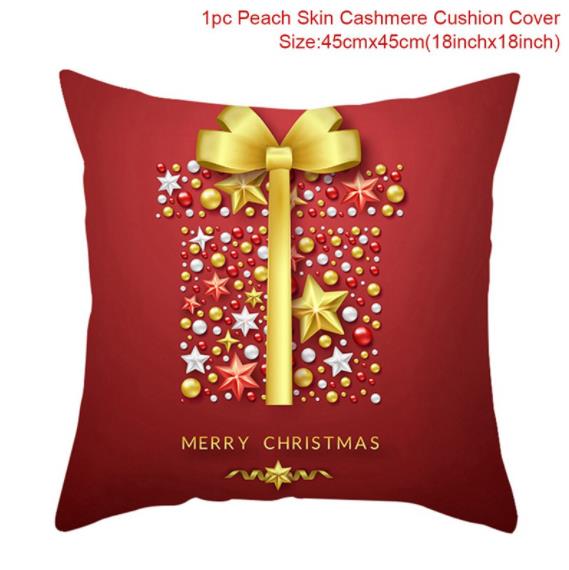 HULIANFU Santa pillowcase Happy New Year 2026  Xmas Gifts  Christmas Decor For Home Merry Christmas Ornament Navidad Natal Xmas Gifts - Deanwangkt