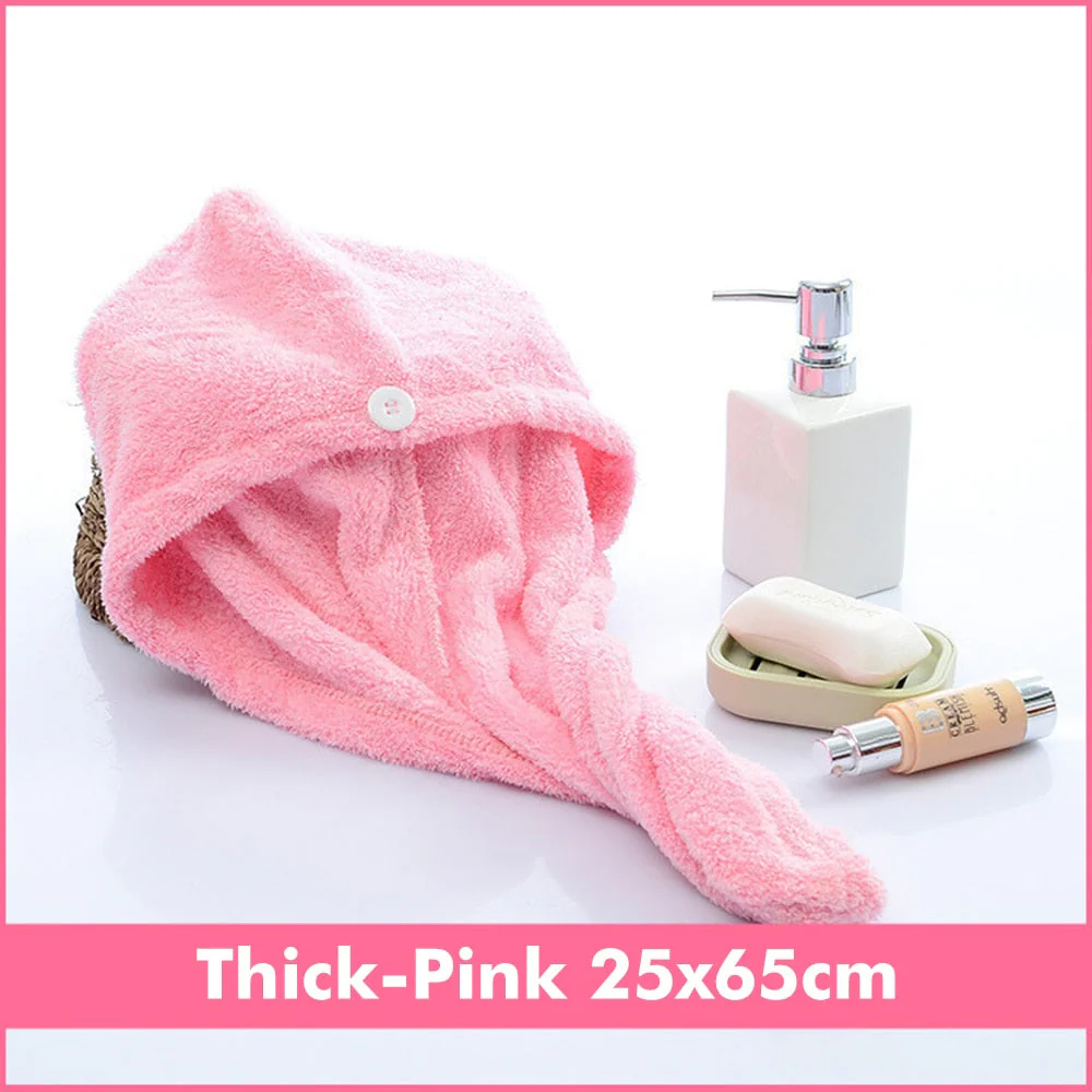 HULIANFU Rapid Drying Hair Towel Microfiber Soft Skin Friendly Warp Hat Quickly Hair Drying Cap Bath Tool Shower Towel Women Lady Toallas - Deanwangkt