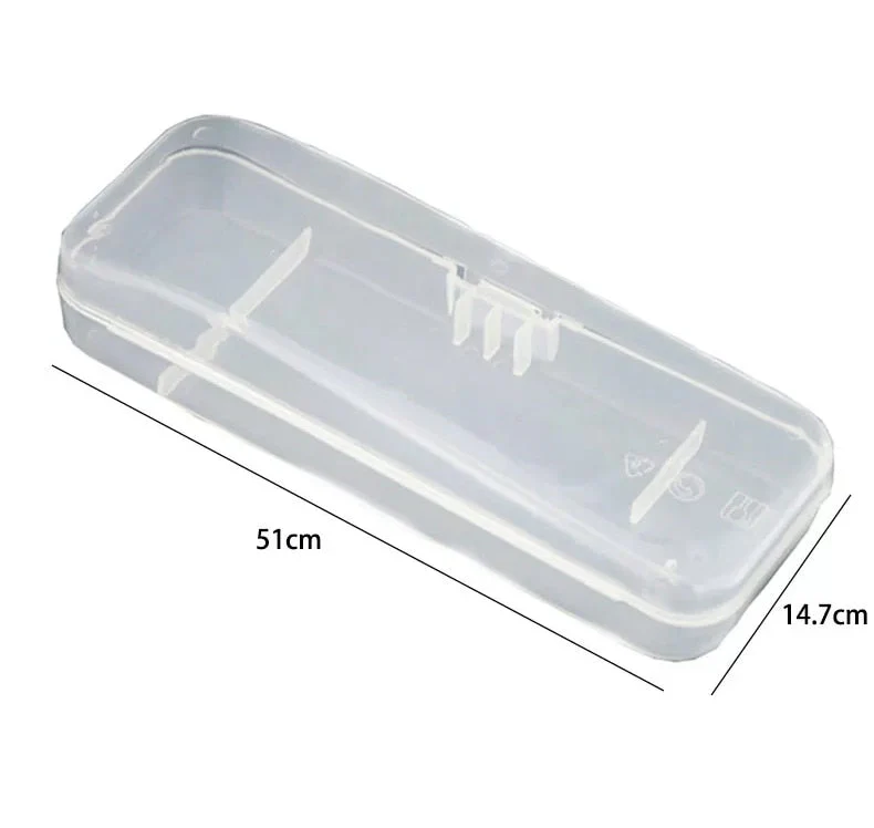 HULIANFU Men  Shaver Storage Box Transparent Plastic Razor Blades Holder Portable Travel Razor Case High Quality Shaving Box Containers - Deanwangkt